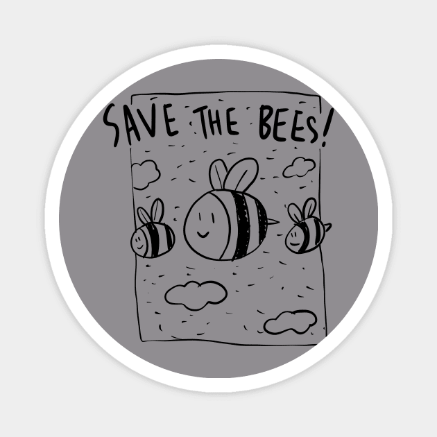 save the bees Magnet by MagnumOpus